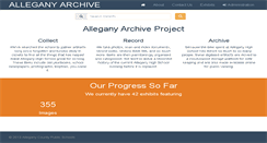 Desktop Screenshot of alleganyarchive.com